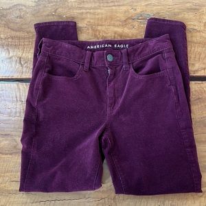 American Eagle High Rise Corduroy Jeggings